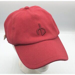 Rag & Bone Womens Icons Aron Biking Red Strapback Adjustable Hat Cap
